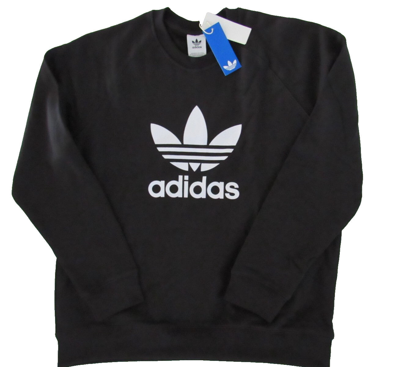 Adidas Mens size Adicolor Classics Trefoil Crewneck Sweatshirt IM4500 Black