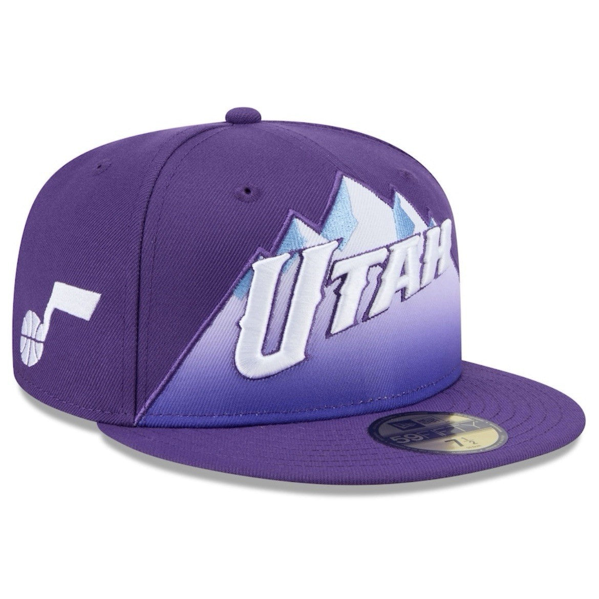 New Era 59FIFTY NBA Utah Jazz City Edition Purple Mens Fitted Hat Cap