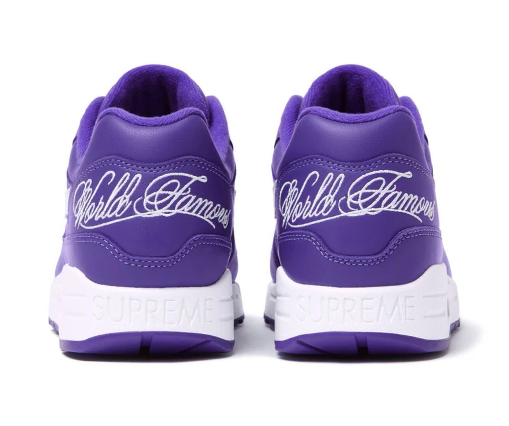 Supreme × Nike Air Max 1 '87 SP "Purple" SS25 Week4 HF8813-500 Sneakers New