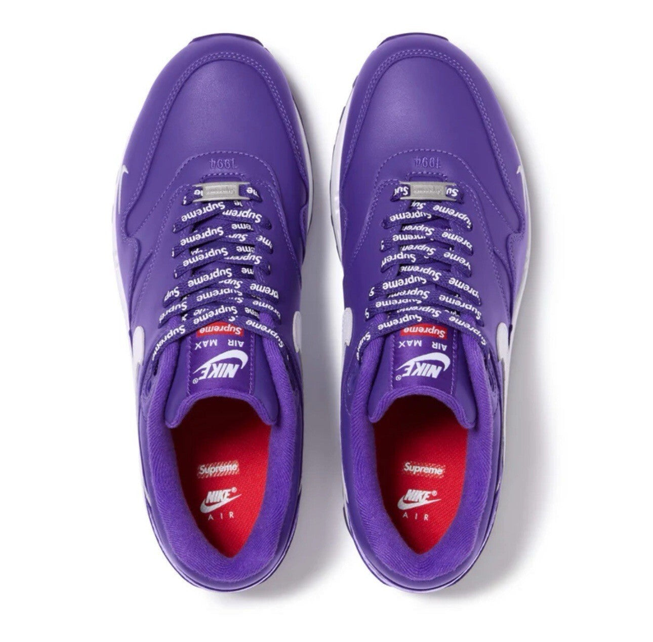 Supreme × Nike Air Max 1 '87 SP "Purple" SS25 Week4 HF8813-500 Sneakers New