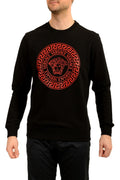 Versace Men's Medusa Head Logo Print Crewneck Sweater Sweatshirt US