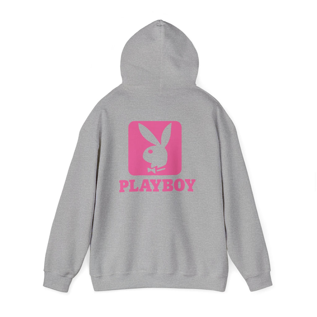 Playboy Bunny Logo Hoodie | Pink Graphic Sweatshirt