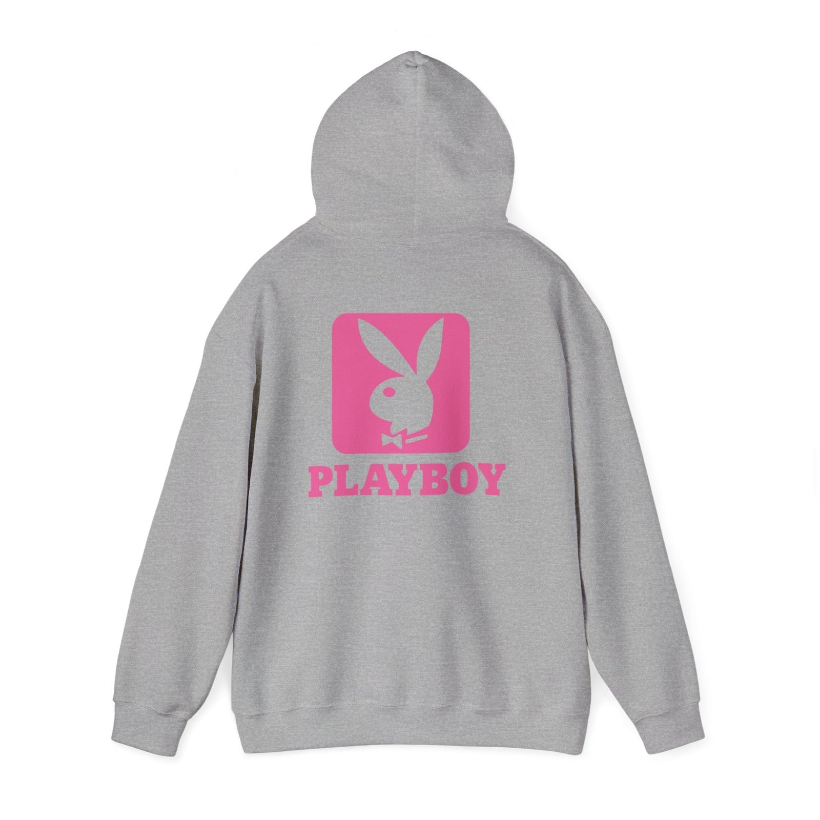 Playboy Bunny Logo Hoodie | Pink Graphic Sweatshirt