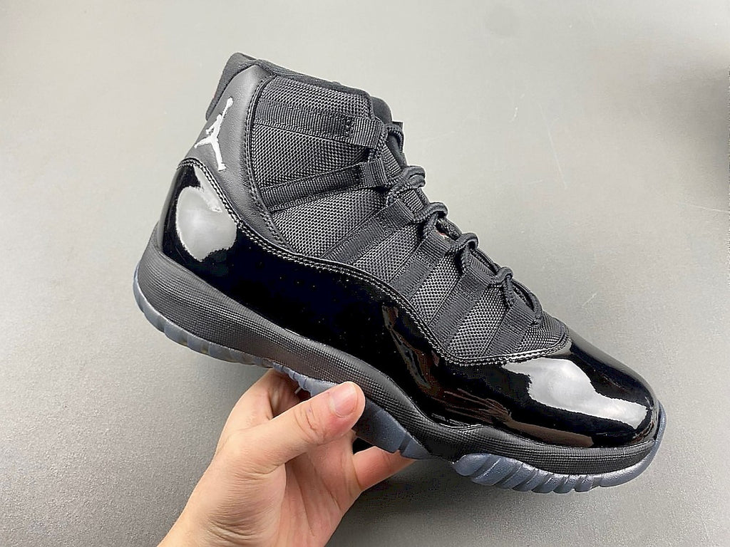 Air Jordan 11  All Black Patent Leather Men’s Athletic Shoes AJ11