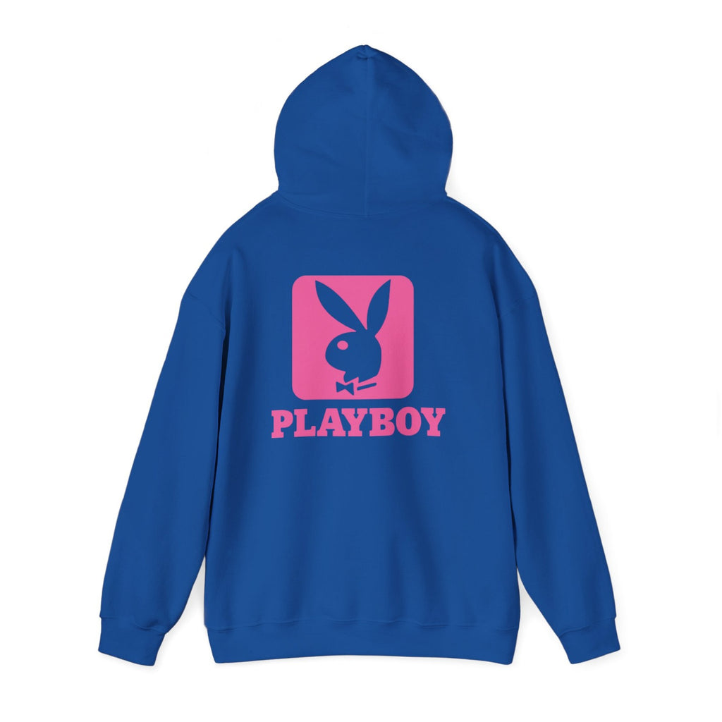 Playboy Bunny Logo Hoodie | Pink Graphic Sweatshirt