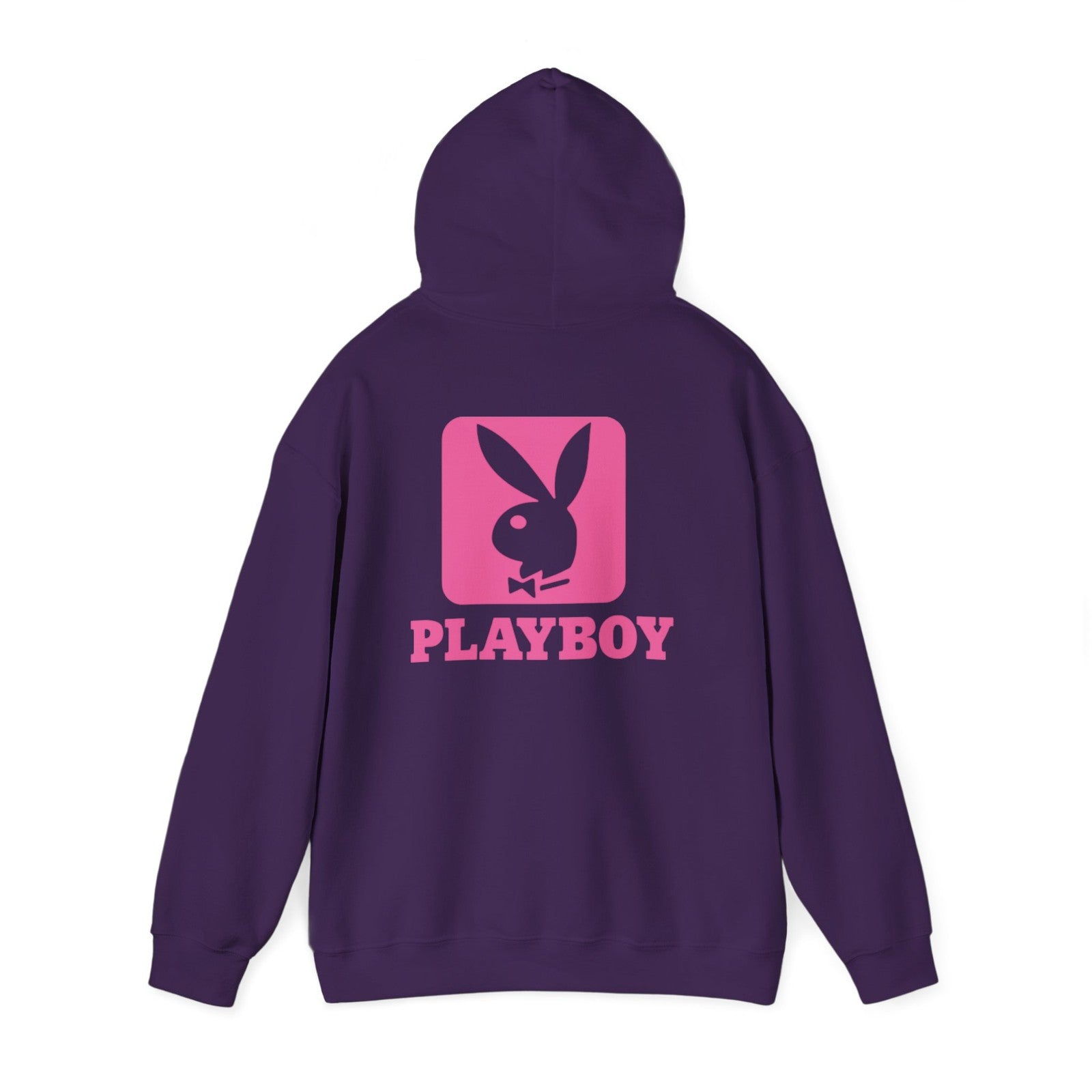 Playboy Bunny Logo Hoodie | Pink Graphic Sweatshirt