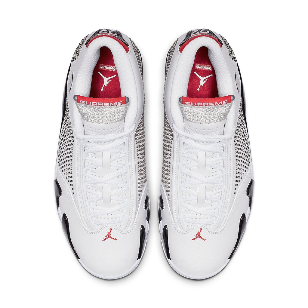 BV7630-106 Supreme Nike Air Jordan 14 Retro White University Red (Men's)