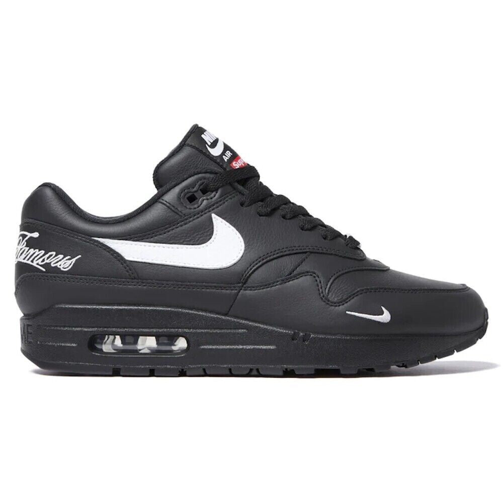 Supreme × Nike Air Max 1 '87 SP "Black" SS25 Week4 HF8813-001 Men's Sneakers New
