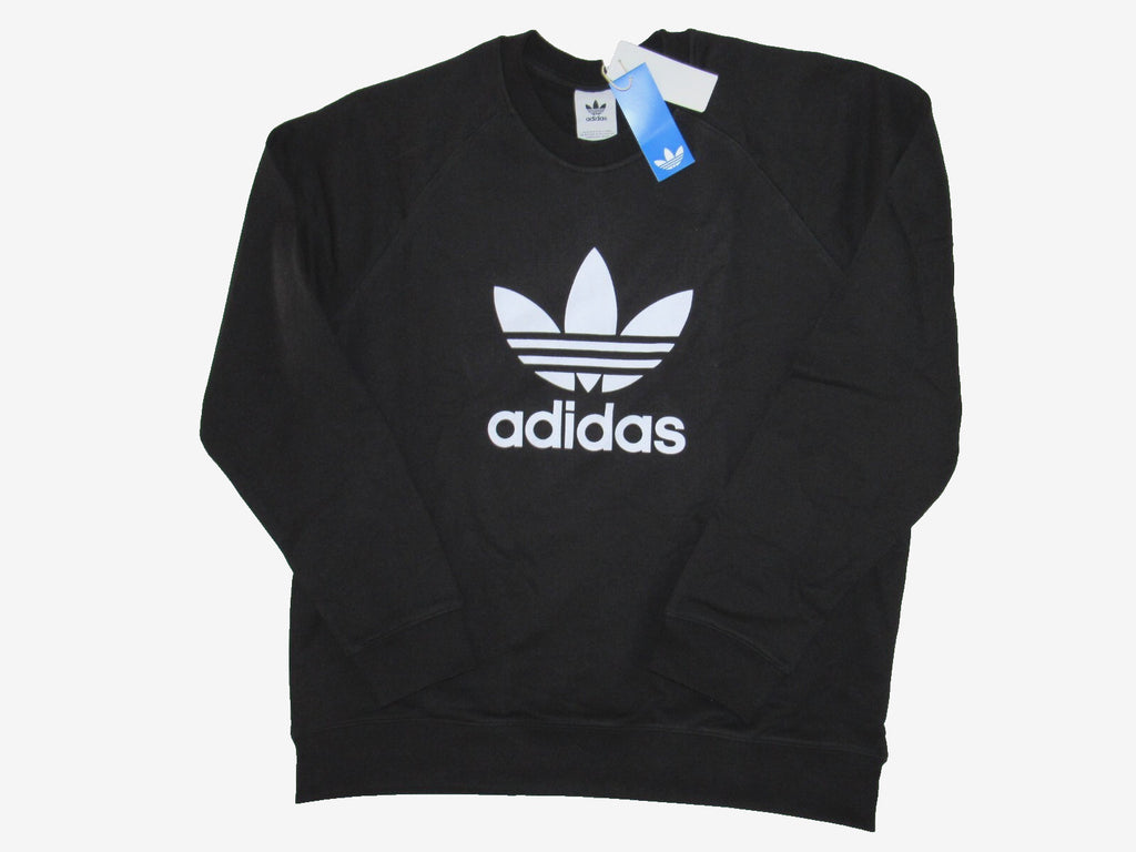 Adidas Mens size Adicolor Classics Trefoil Crewneck Sweatshirt IM4500 Black