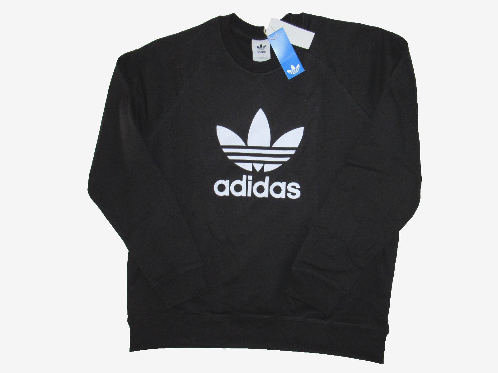 Adidas Mens size Adicolor Classics Trefoil Crewneck Sweatshirt IM4500 Black