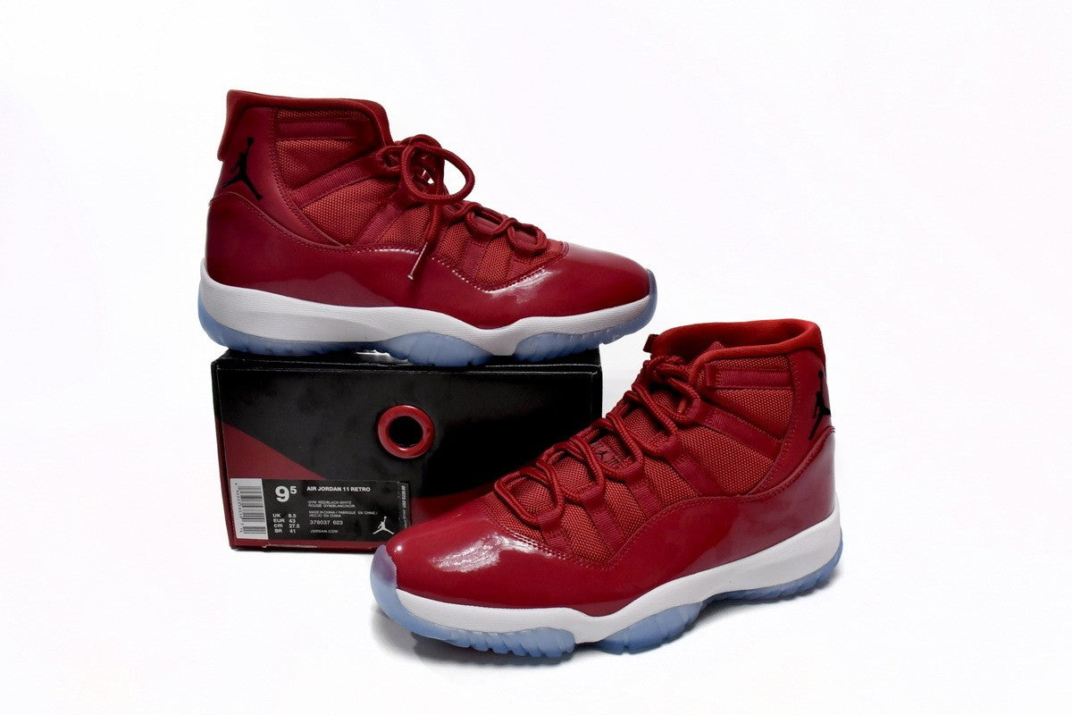 378037-623 Air Jordan 11 Retro “Win Like 96” Gym Red Black White
