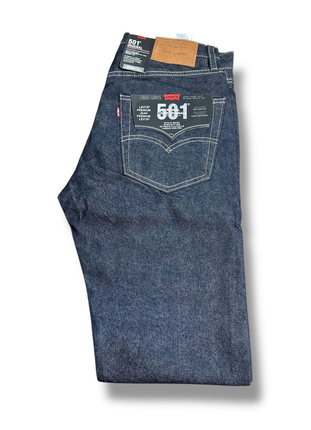 Levis® 501 Mens Denim Jeans Original Fit bottoms Straight Leg Pants Jean Black,