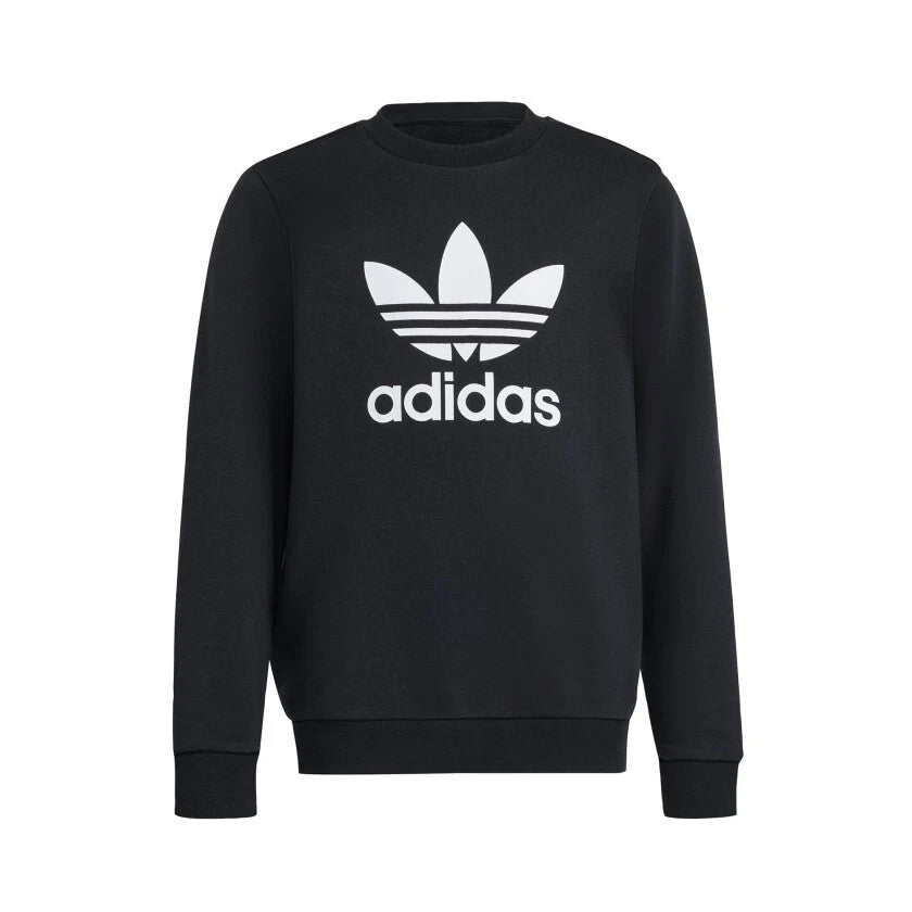 Adidas Mens size Adicolor Classics Trefoil Crewneck Sweatshirt IM4500 Black