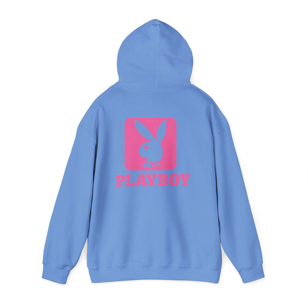 Playboy Bunny Logo Hoodie | Pink Graphic Sweatshirt