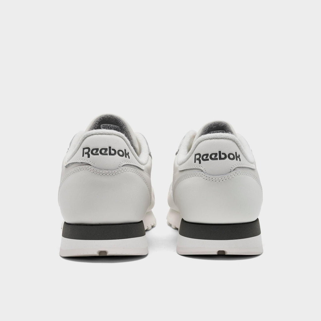 Reebok Classic Leather Classic Nylon  White Black Mens Shoes Sneakers Size 8-13