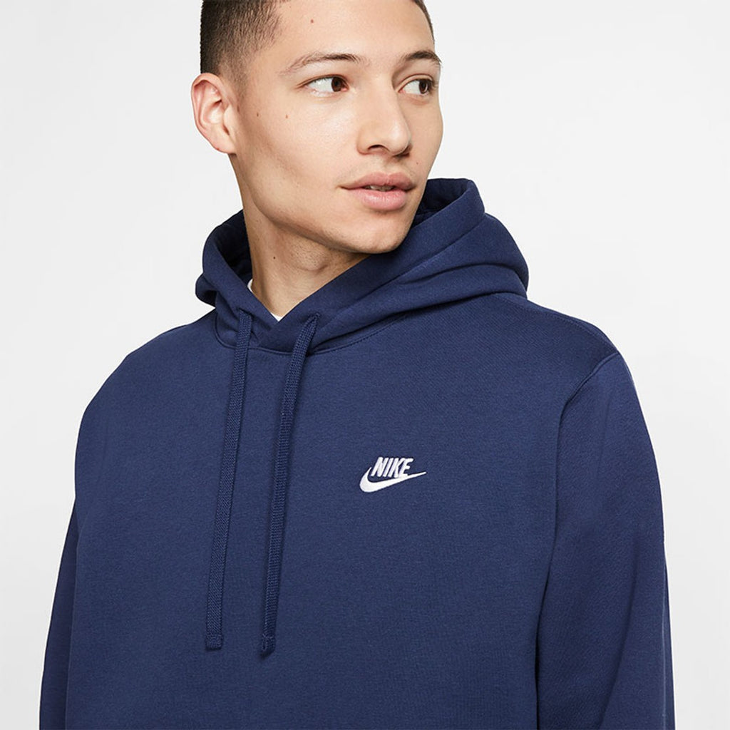 Nike Hoodie Men's Club Fleece Pullover Warm Sportswear Sweatshirt BV2654