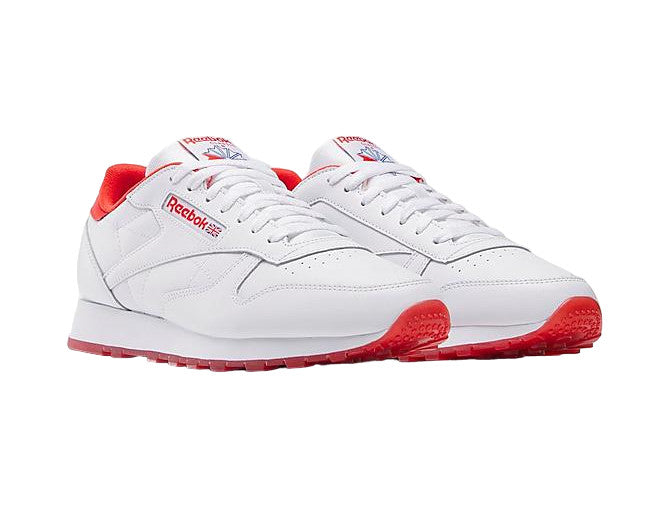 REEBOK MENS WHITE RED CLASSIC LEATHER 100033913 IF5046