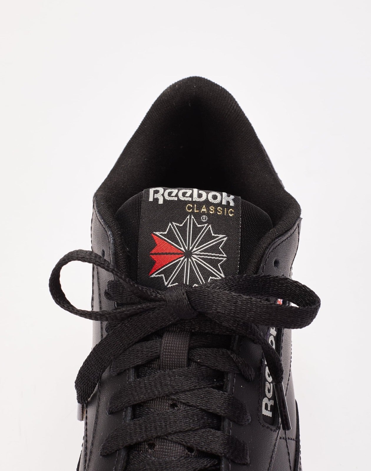 Reebok Classic Leather Classic Nylon  White Black Mens Shoes Sneakers Size 8-13