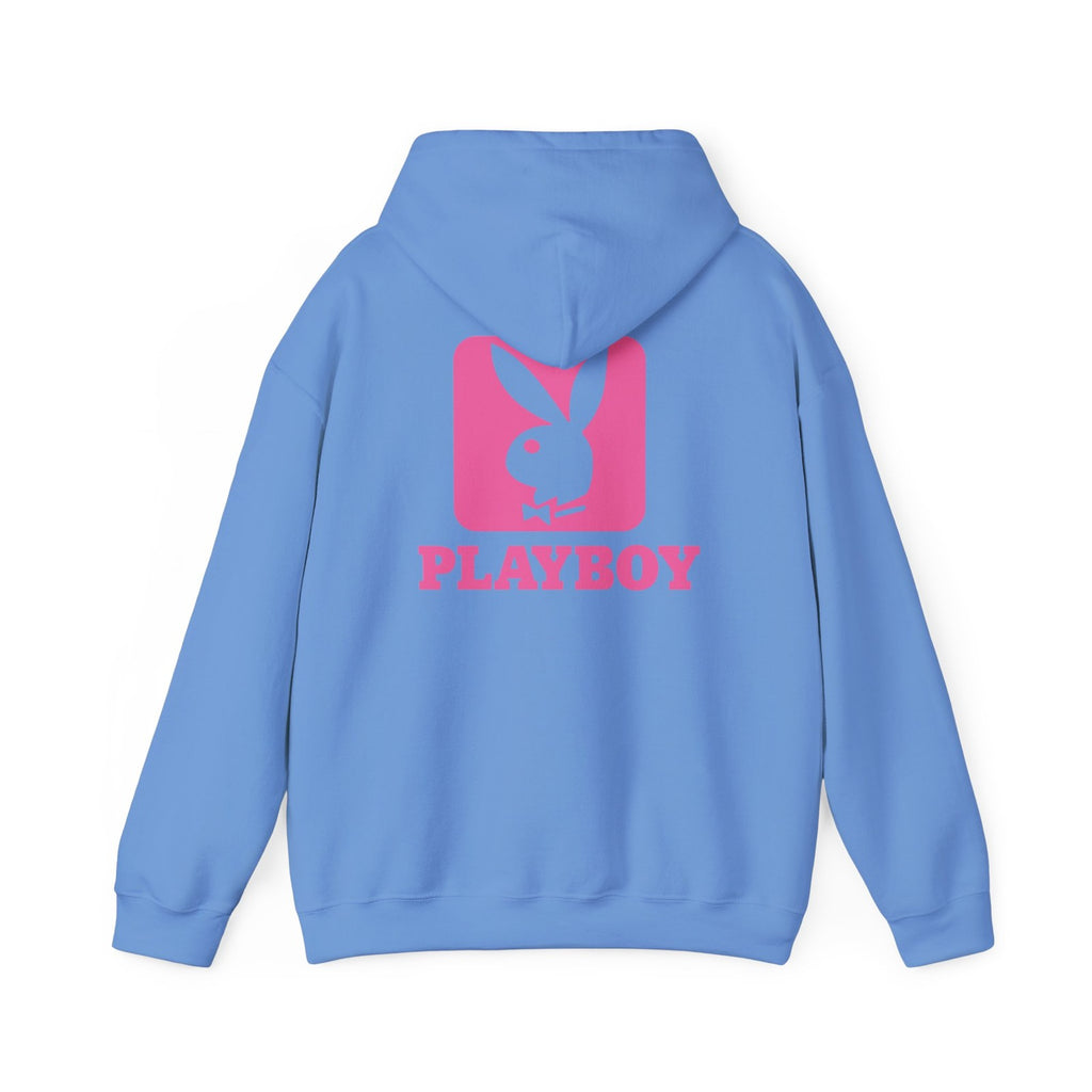 Playboy Bunny Logo Hoodie | Pink Graphic Sweatshirt