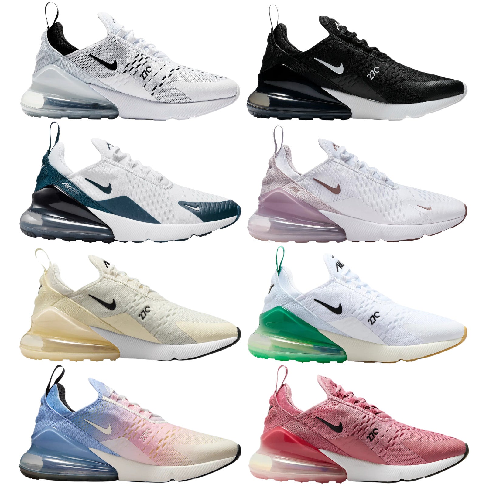 Nike Air Max 270 Women Sneaker Shoe US Size 6-11 New Colors New in Box Athletic