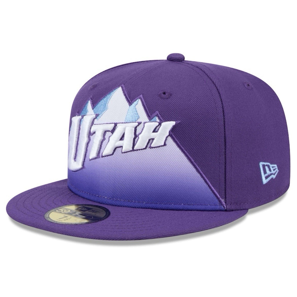 New Era 59FIFTY NBA Utah Jazz City Edition Purple Mens Fitted Hat Cap