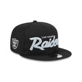 New Era Las Vegas Raiders 9FIFTY Main Script Snapback Hat Black