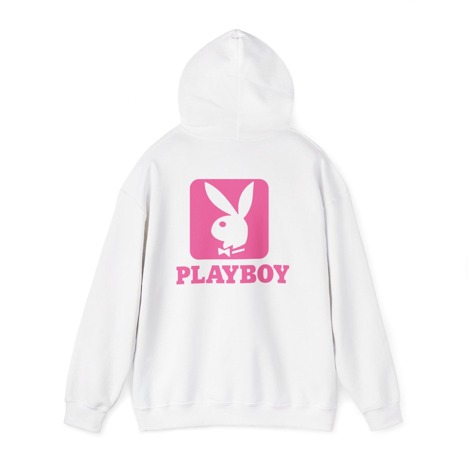 Playboy Bunny Logo Hoodie | Pink Graphic Sweatshirt