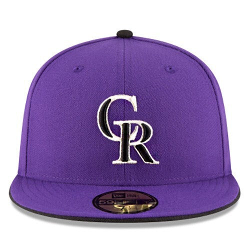 New Era Colorado Rockies Purple Fitted Hat MLB Authentic 2017 On Field ALT2 Cap