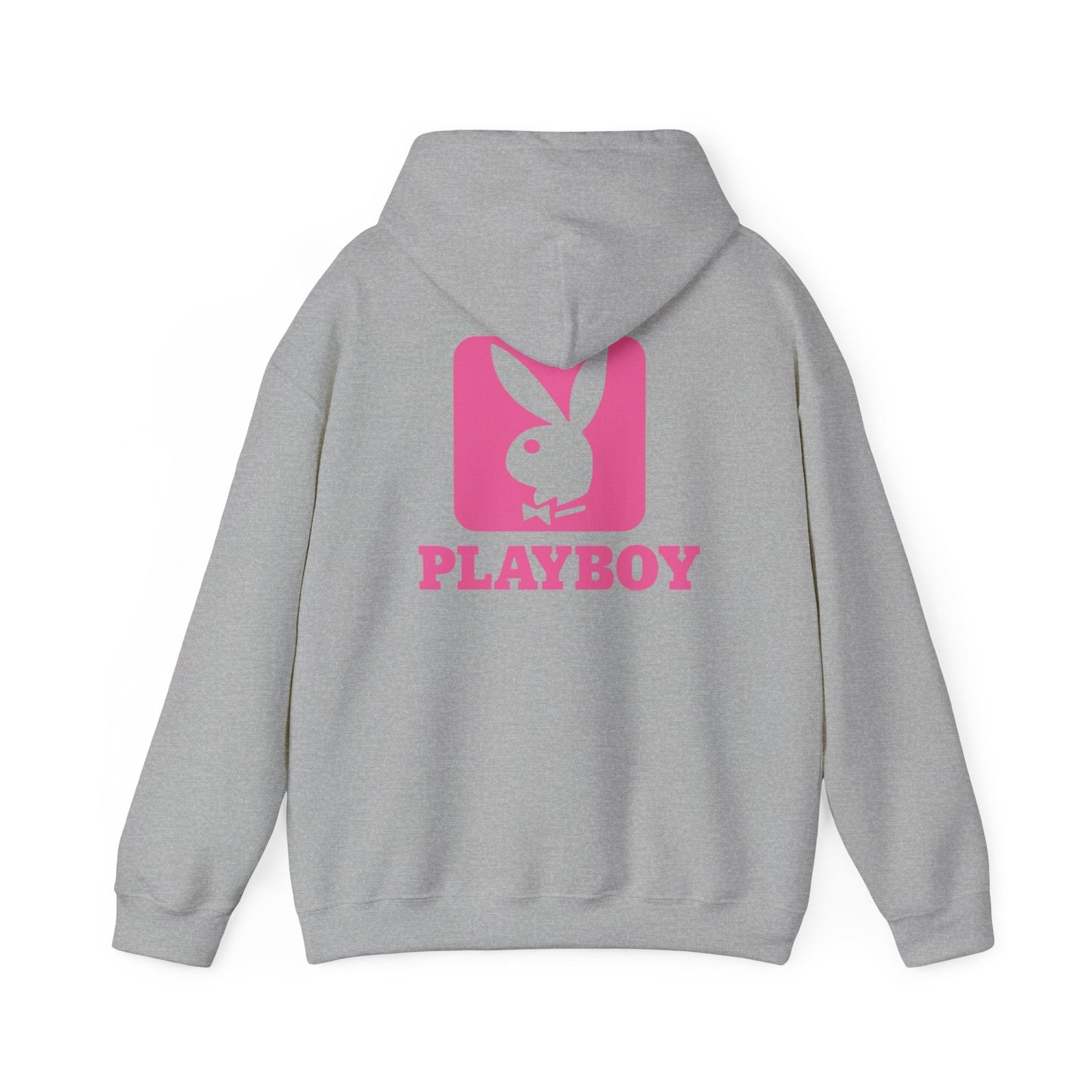 Playboy Bunny Logo Hoodie | Pink Graphic Sweatshirt