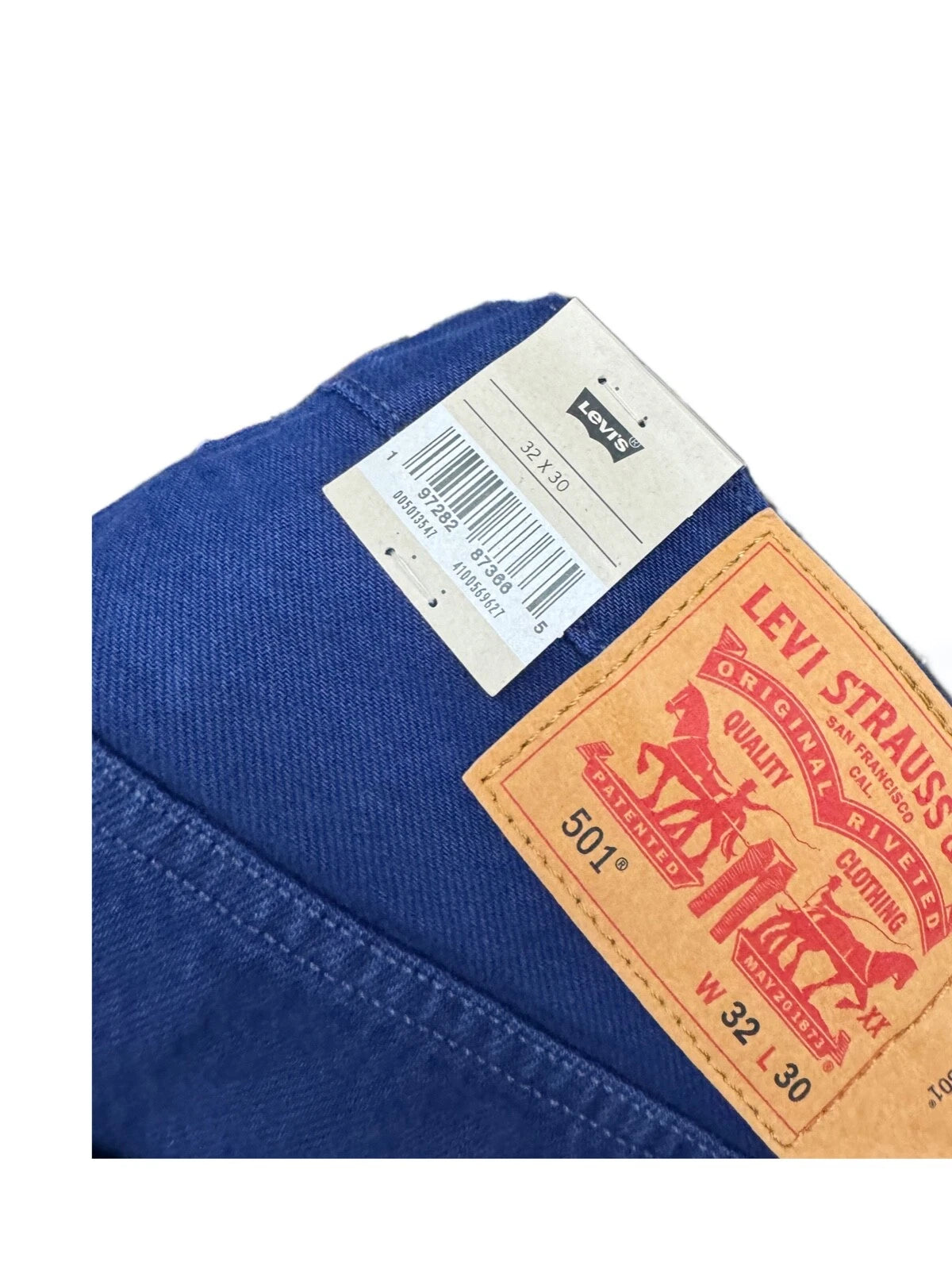 Levis 501 Jeans New Mens Original Button Fly Color Blue 005013547