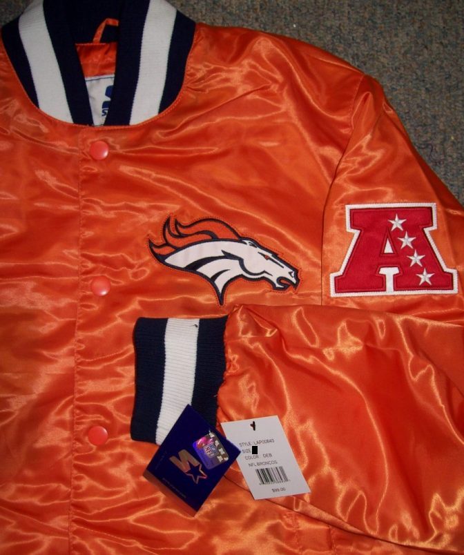 DENVER BRONCOS NFL STARTER Snap Down Jacket  ORANGE
