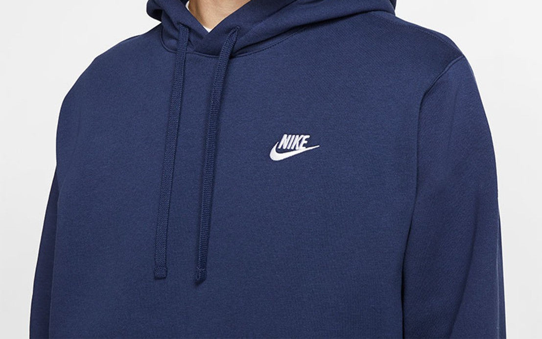 Nike Hoodie Men's Club Fleece Pullover Warm Sportswear Sweatshirt BV2654