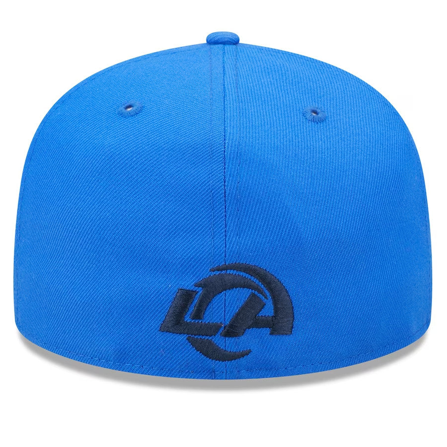 LA Rams New Era Tonal 2022 Sideline 59FIFTY Fitted Hat Size 7 1/4 - Royal
