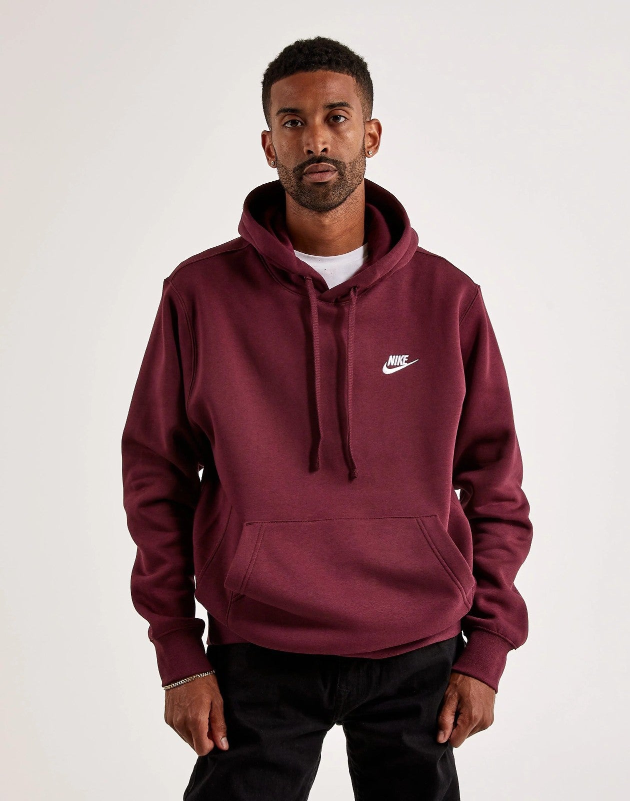 Nike Hoodie Men's Club Fleece Pullover Warm Sportswear Sweatshirt BV2654