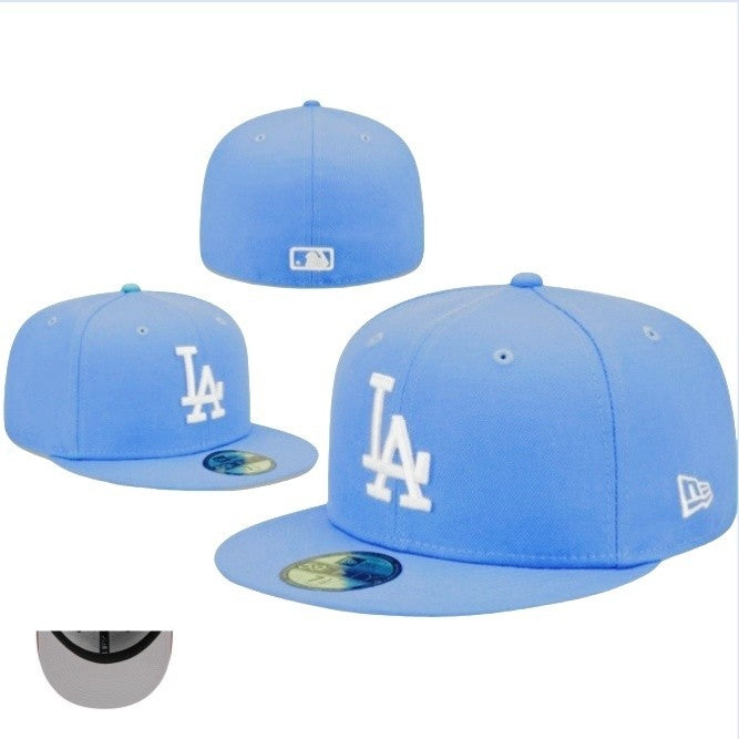 New Los Angeles Dodgers LAD MLB New Era 59FIFTY Fitted Cap Baseball hat- Blue