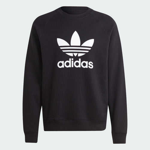 Adidas Mens size Adicolor Classics Trefoil Crewneck Sweatshirt IM4500 Black