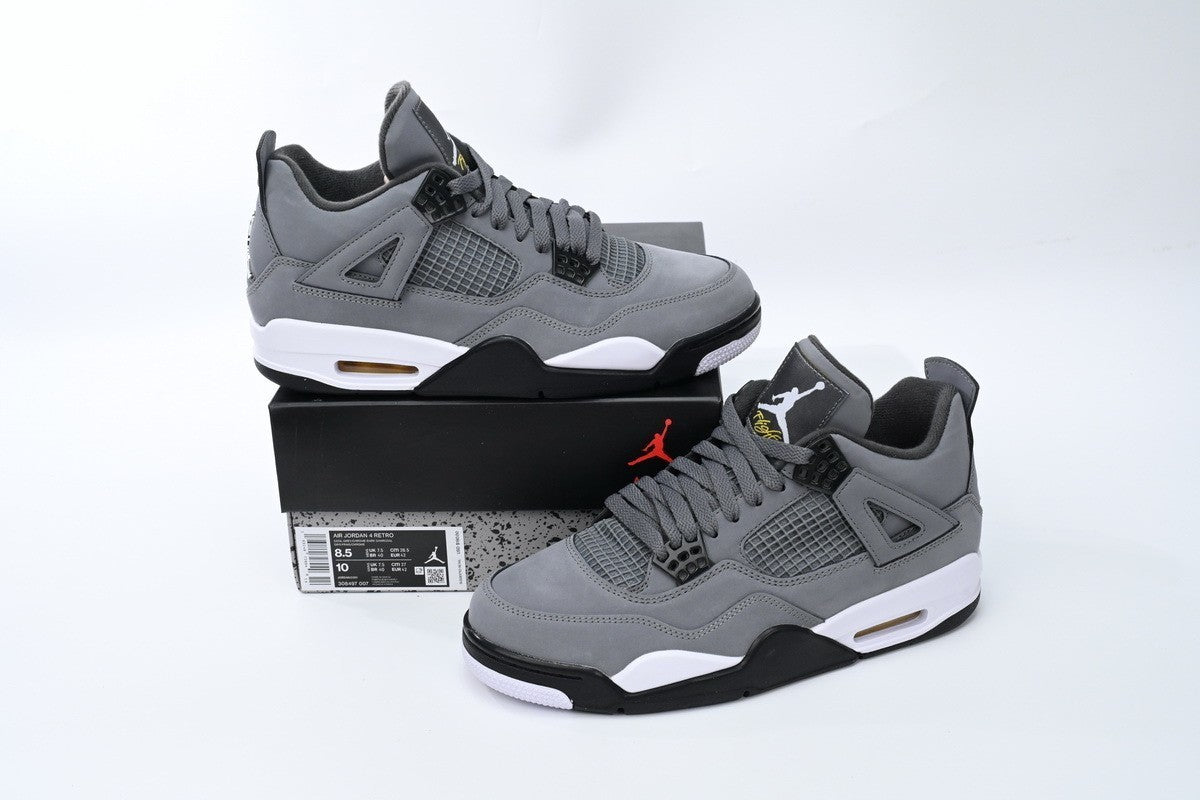 Jordan 4 "Cool Grey" Retro Basketball Shoes Men's Mid Top