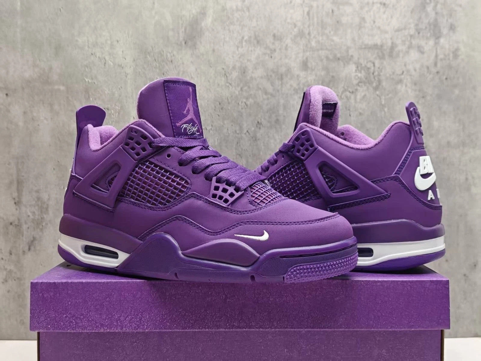 Nigel Sylvester x Jordan 4 Brick by Brick 'Purple Rain' Men's Size US 7-12