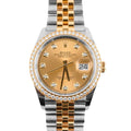 Rolex Datejust 36 126283RBR Champagne Dial Diamond Markers Brand New.